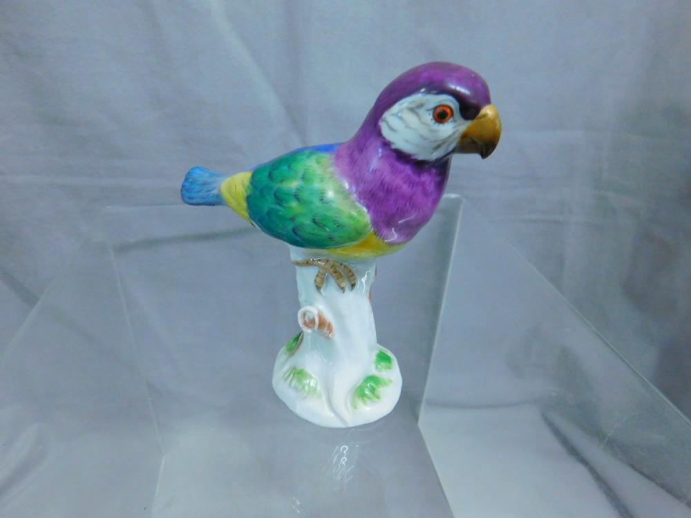 Meissen Parrot Figure