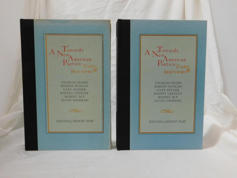 Faas Ekbert Towards New American Poetics Signed