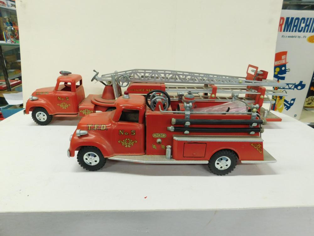 2 Tonka Toys Fire Trucks
