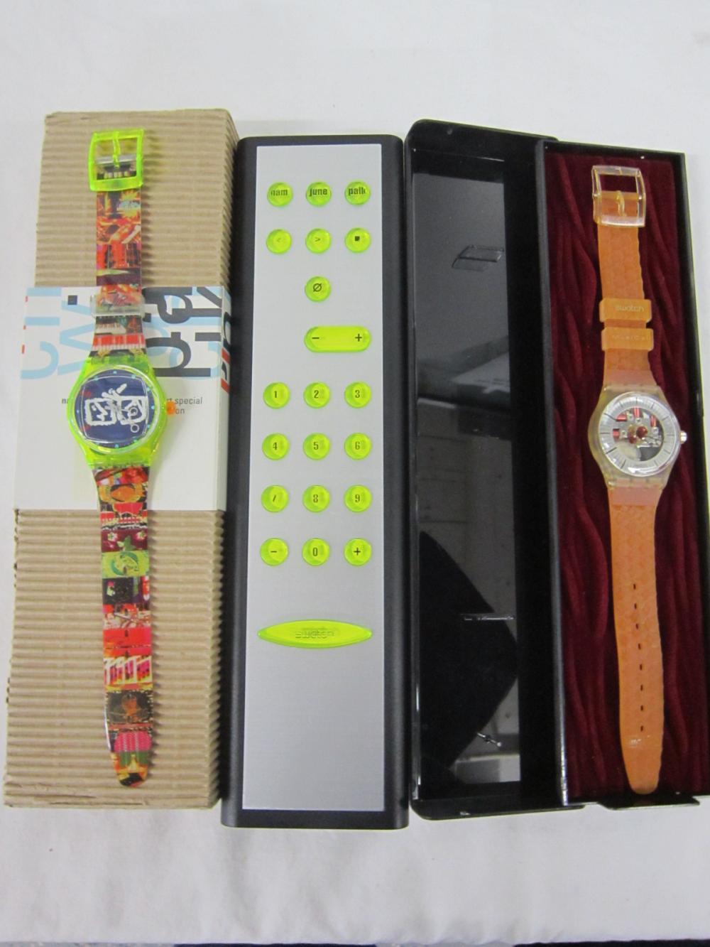 2 Swatch Watches Musical In Original Cases