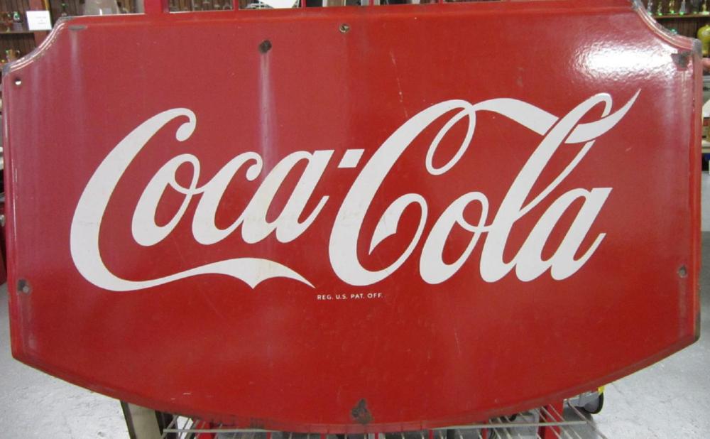 Coca-Cola Enameled Sign