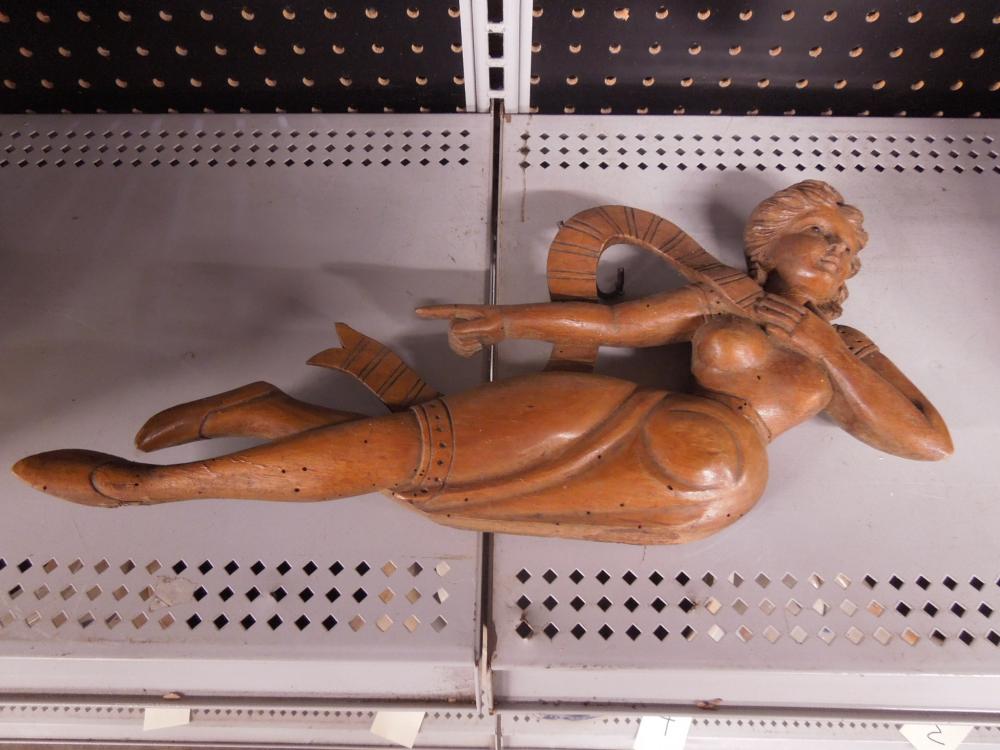 Carved Wood Woman Figure