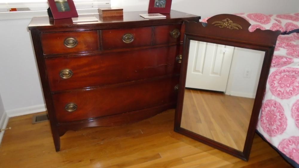 Federal Style Bureau & Mirror