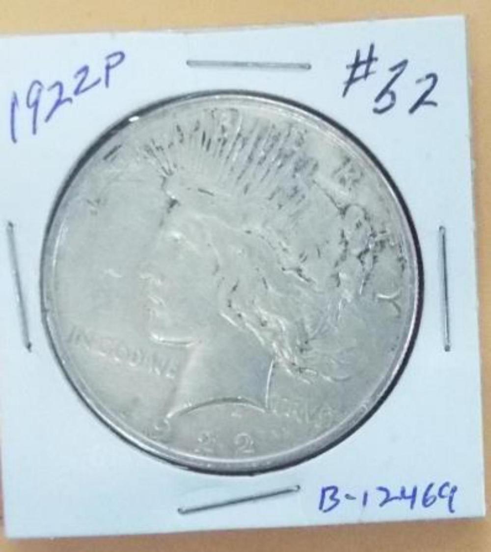 1922-P Peace Silver Dollar