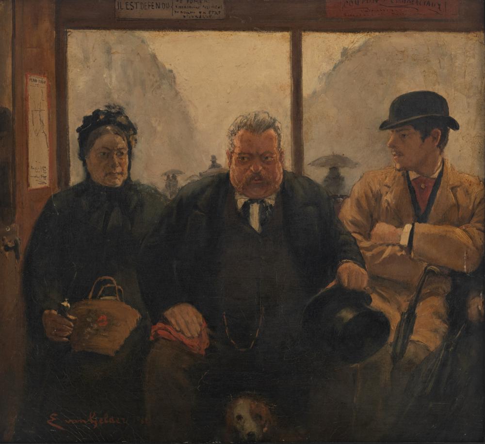 Van Gelder E., a somewhat justified mistrust..., oil on canvas, dated 1882, 38 x 41,5 cm