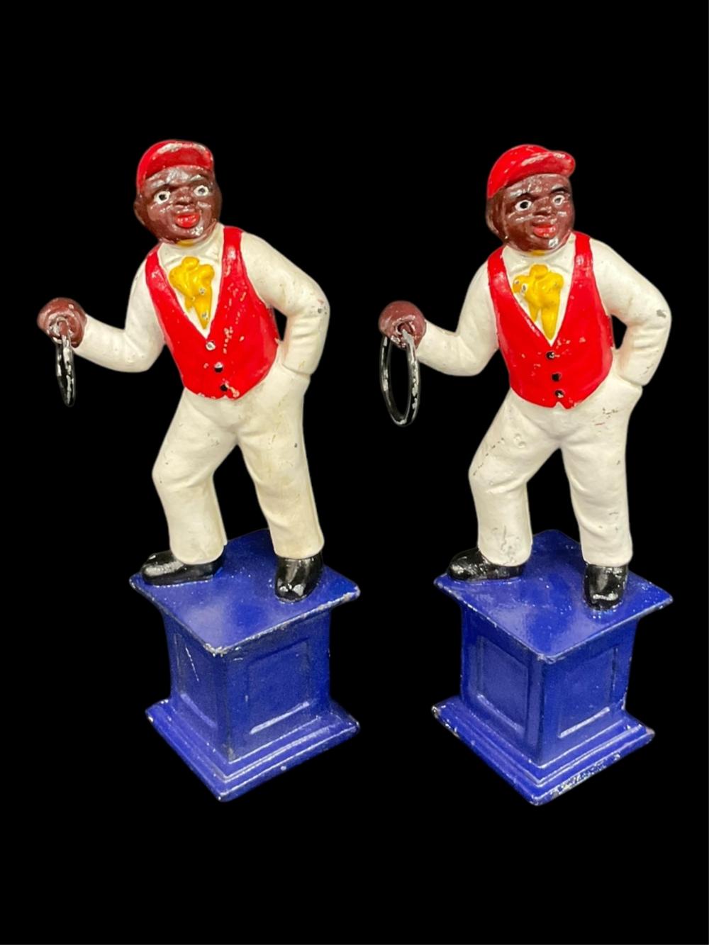 Pair of Cast Iron Jockeys