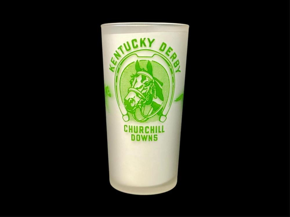 1948 Kentucky Derby Glass with Frosted Bottom