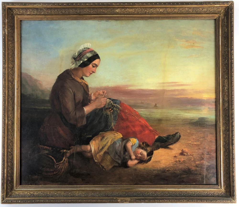 James Curnock (British, 1812-1862), Oil on Canvas