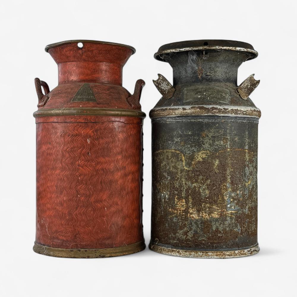 Tri-State Butter Company Rail Cans, Grain Painted
