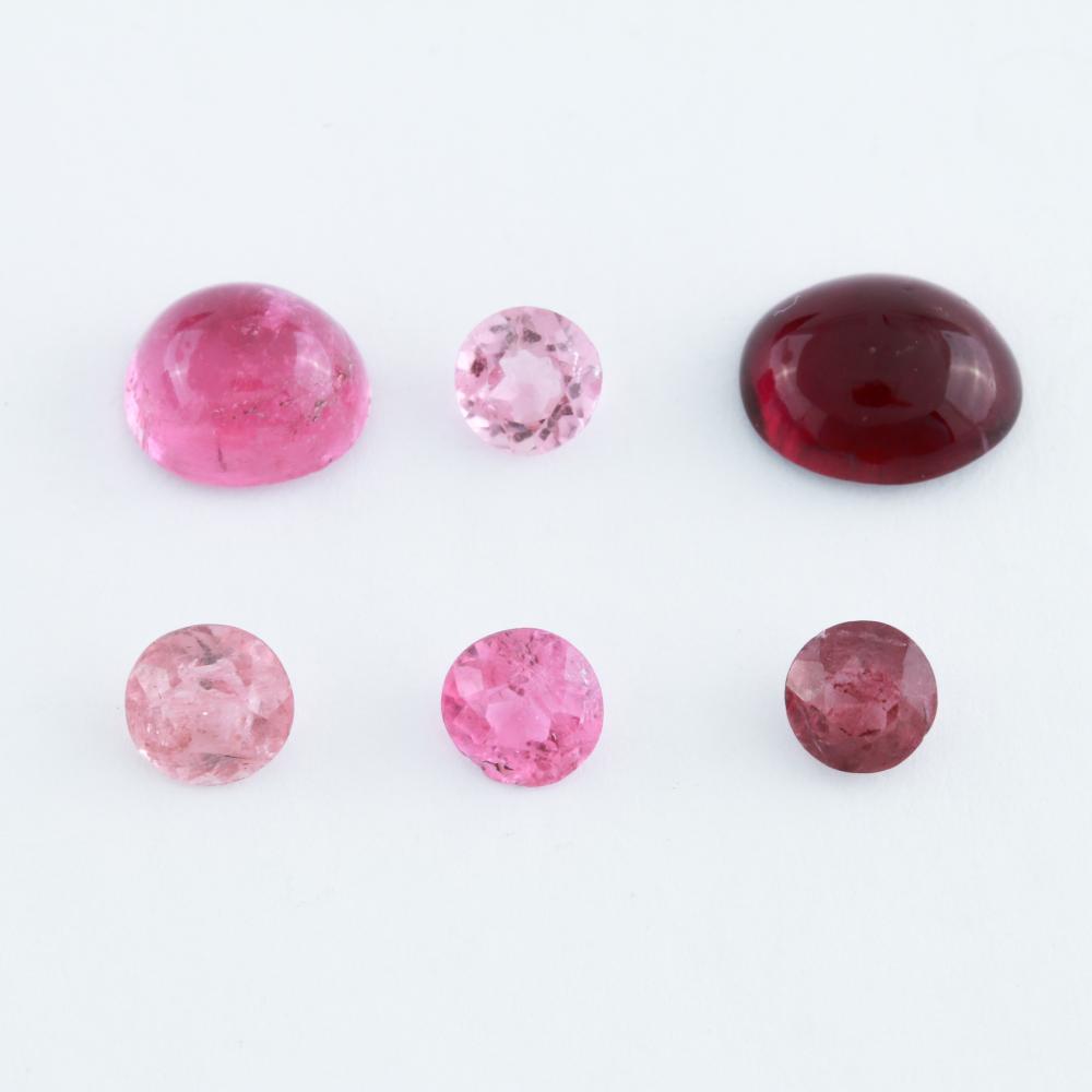 Loose 7.36 CT Pink Tourmaline Stones