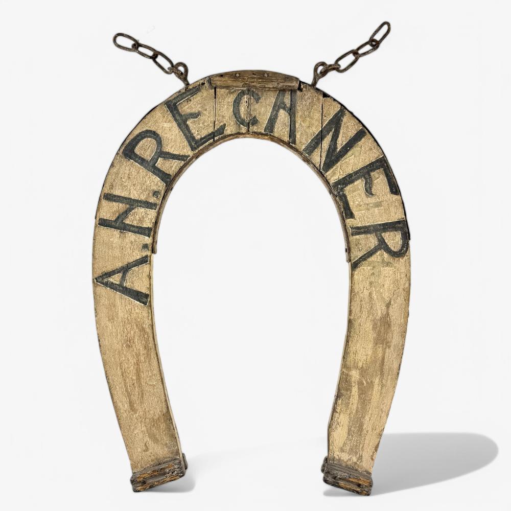 A.H. Recaner Antique Horseshow Ship Sign