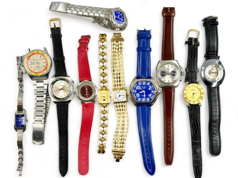 Group of 11 Wristwatches, Mixed Brands