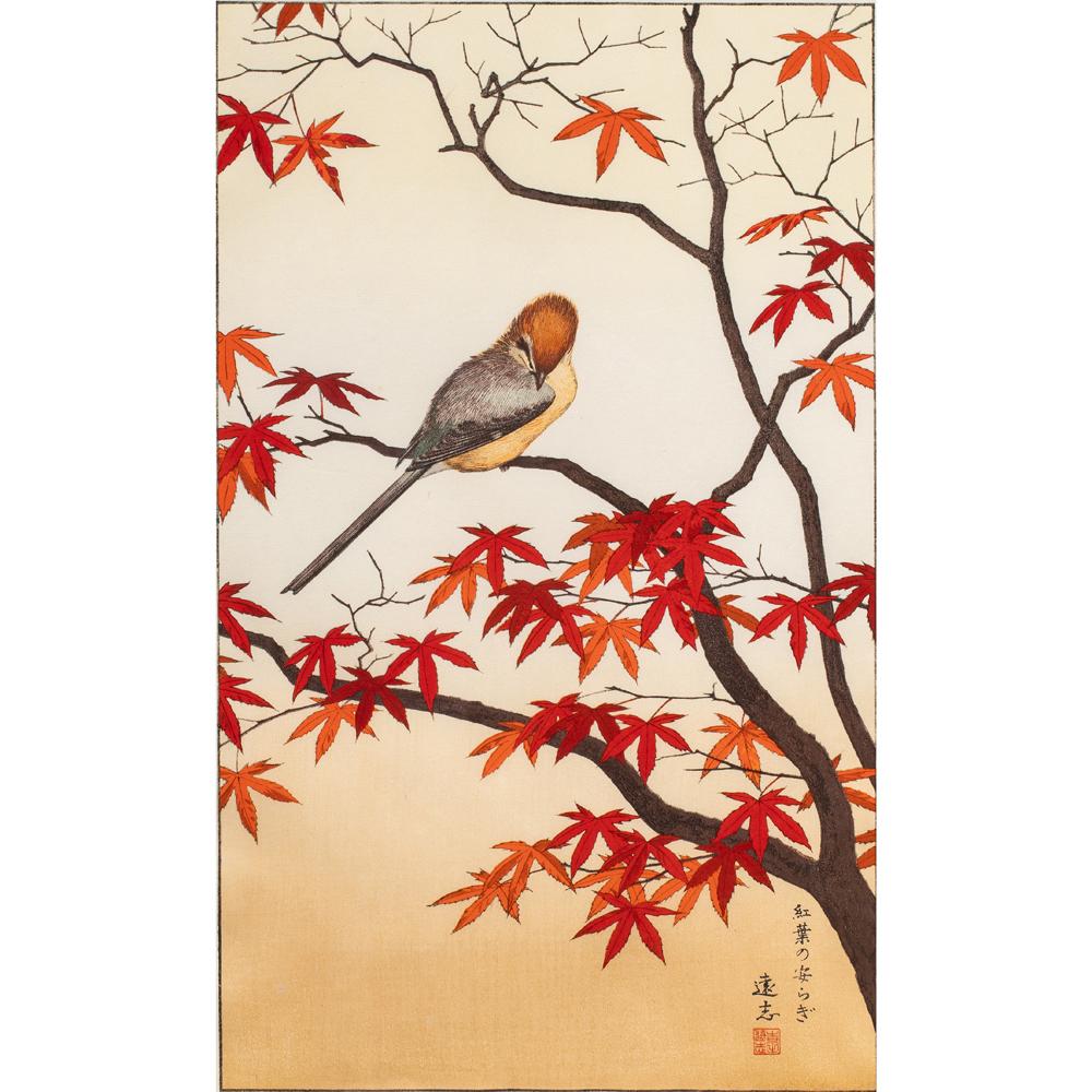 Toshi Yoshida (1911-1995) - Sanctuary of the Maple Tree