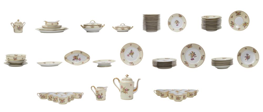 One Hundred and One Piece Partial Limoges Porcelain Dinner Service, 20th c., (101 Pcs.)