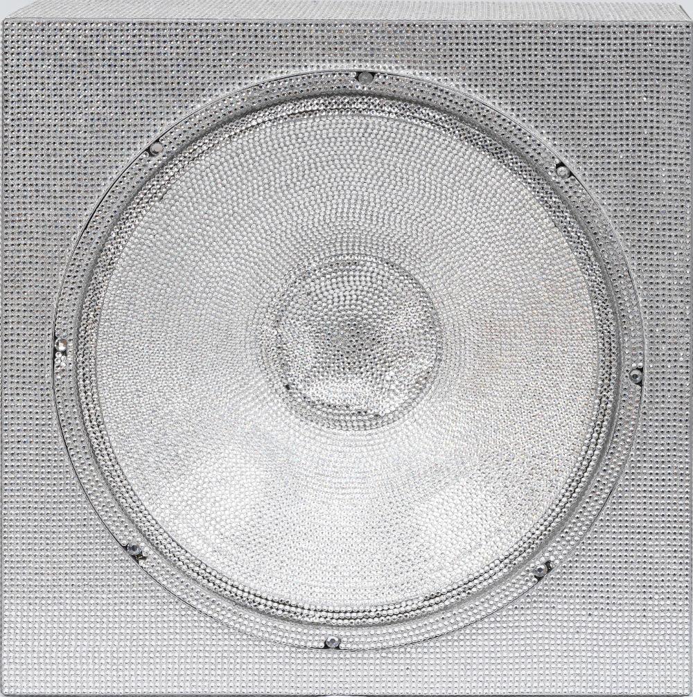 Nadine Robinson "Rock Box , Version 3" American Pop Art Mixed Media Sculpture on Speaker
