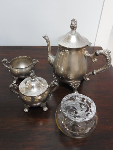Silverplate coffee set image