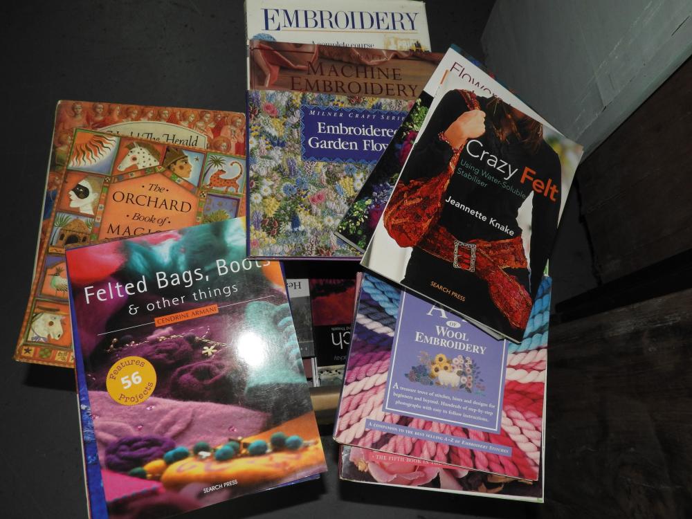 A Whole Moving Box Full of Craft Books
