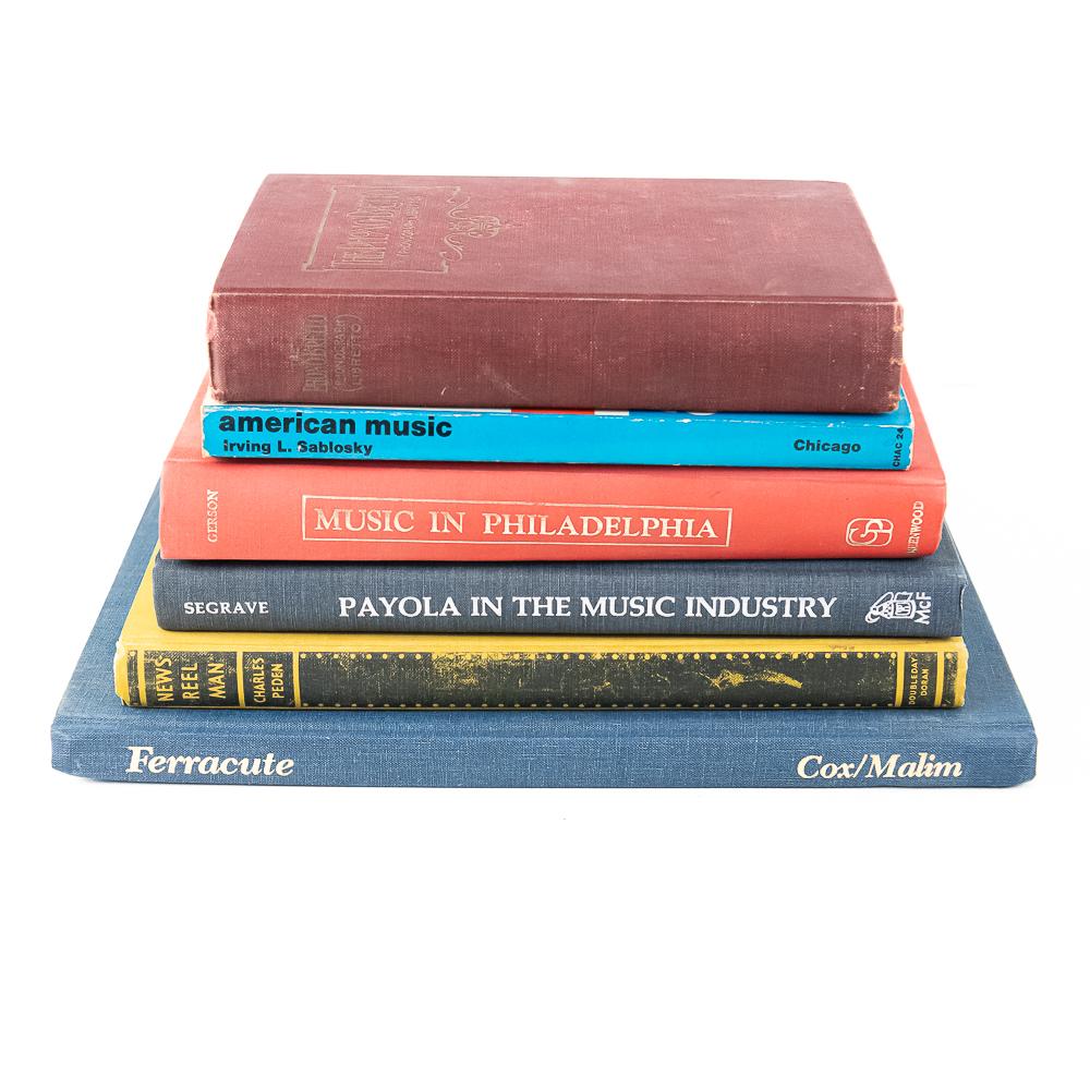 Vintage Entertainment & Music History Books (6)