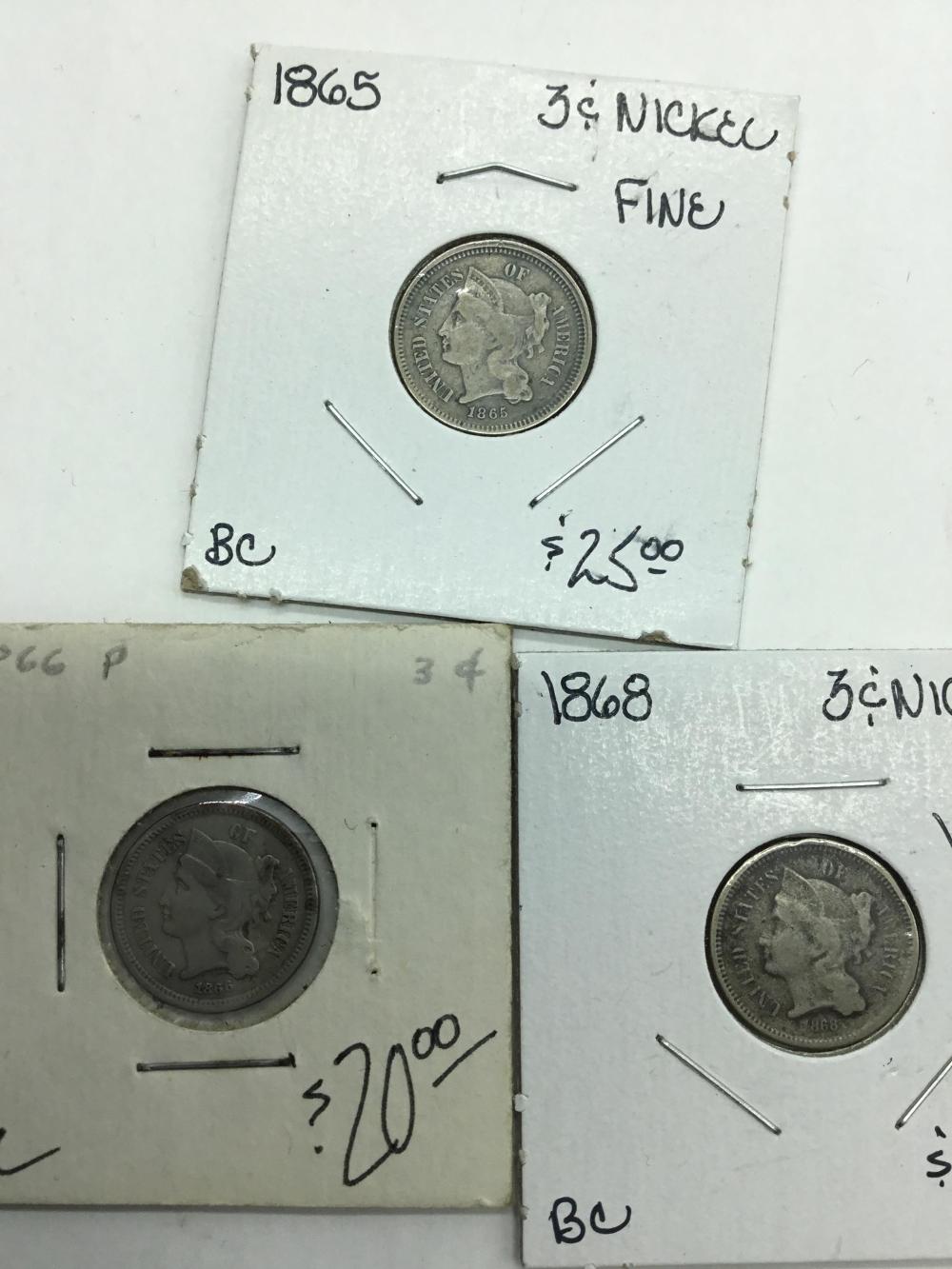 3-3 Cent Nickels