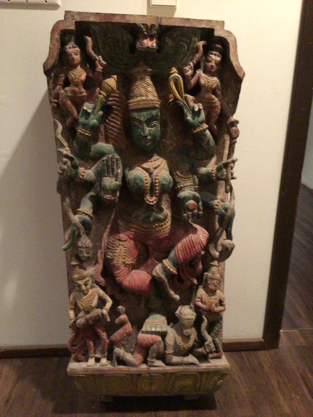 Antique wood panel