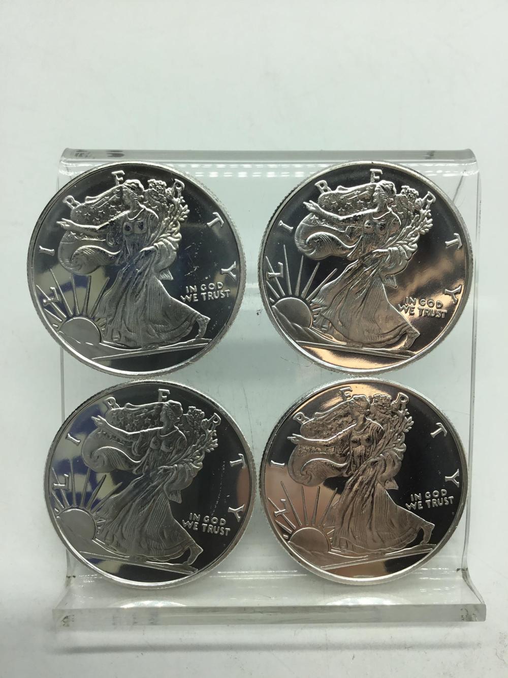 Four, 1/2 troy ounce .999 f... image