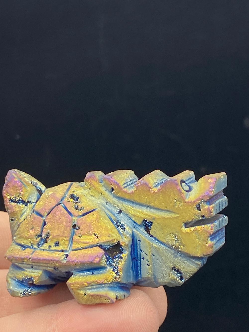 Titanium, Rock, Carving, Collectible, Dragon