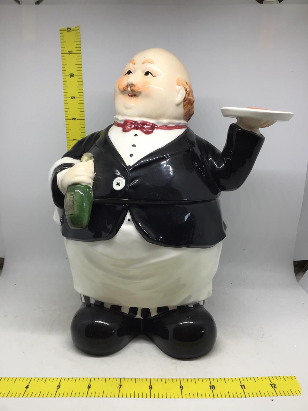Butler cookie jar