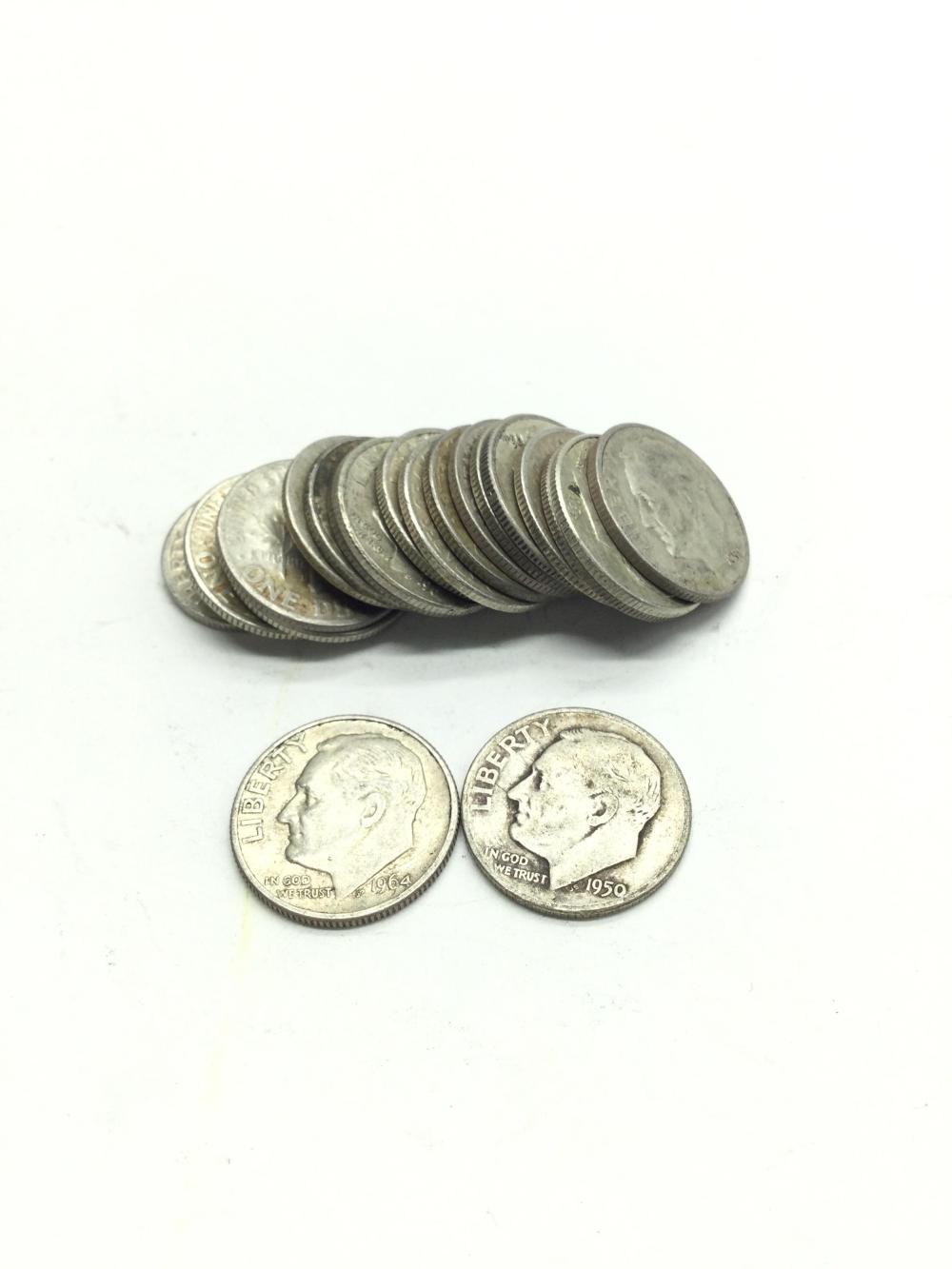 20 Silver Roosevelt Dimes image