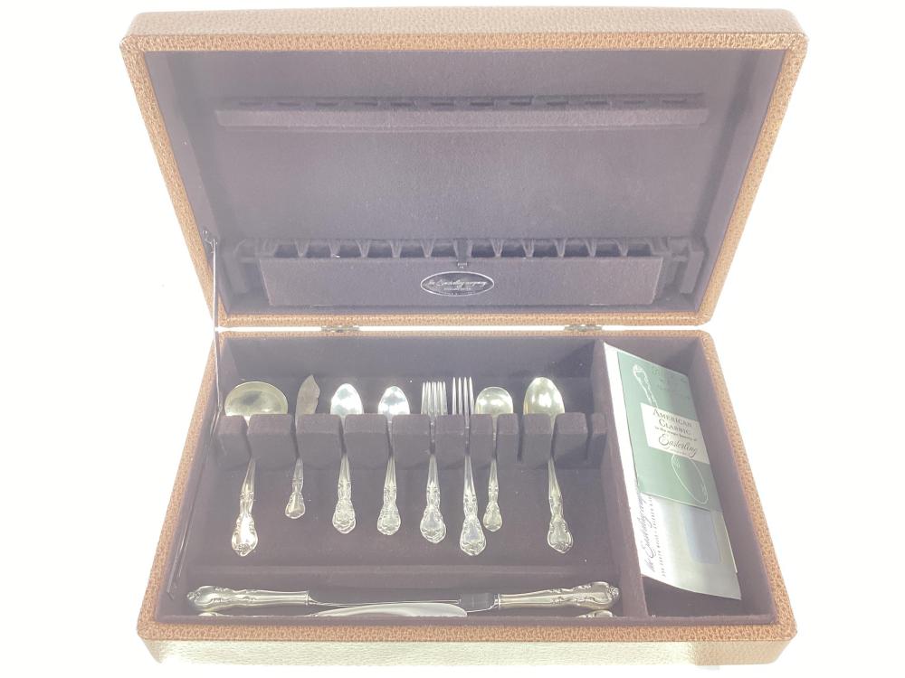 (25pc) Easterling Co. Sterling Flatware & Chest
