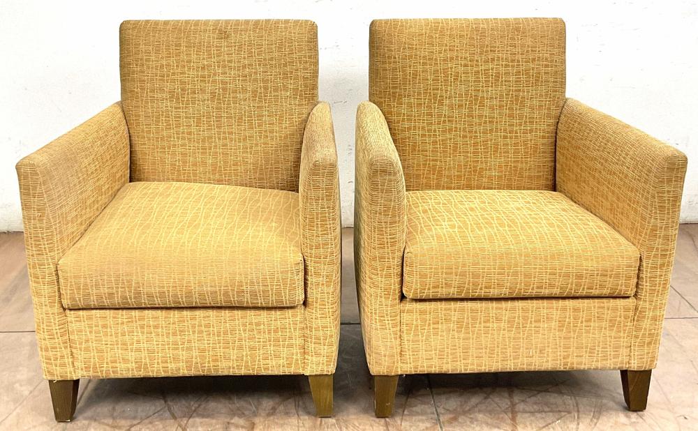 Pair Of Contemporary Style Club Chairs