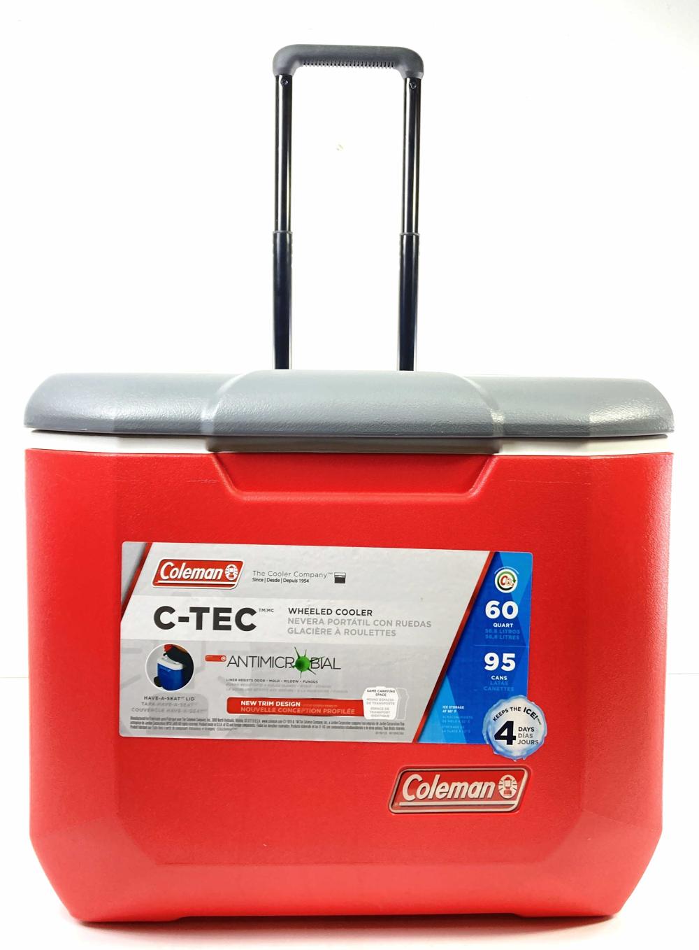 Coleman C-tec Wheeled Cooler 60qt