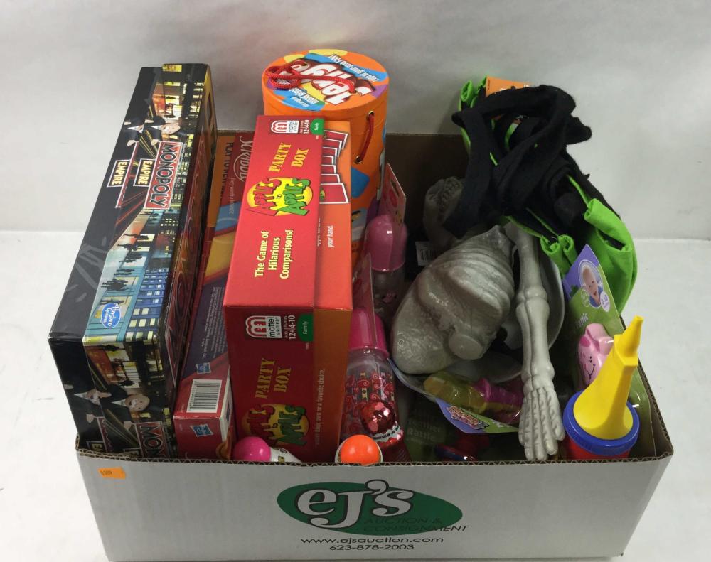Baby Toys, Board Games, And Holiday Decor
