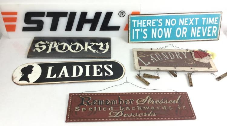 Decorative Signs & Stihl Ad... image