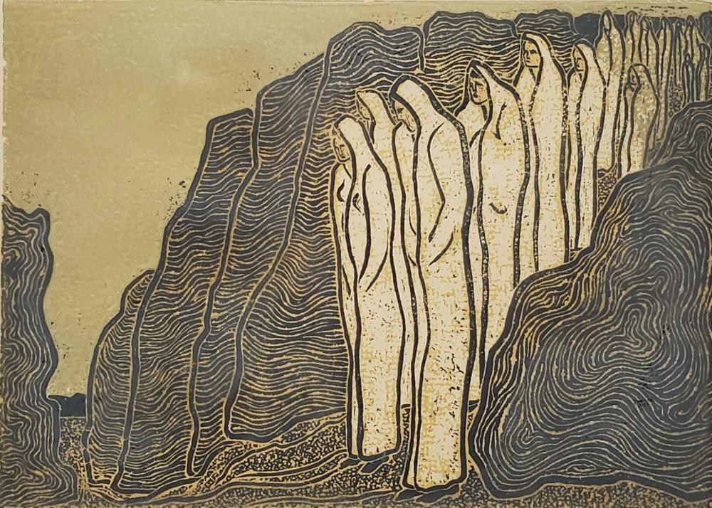 Lewis Signed “Procession” Limited Edition Litho