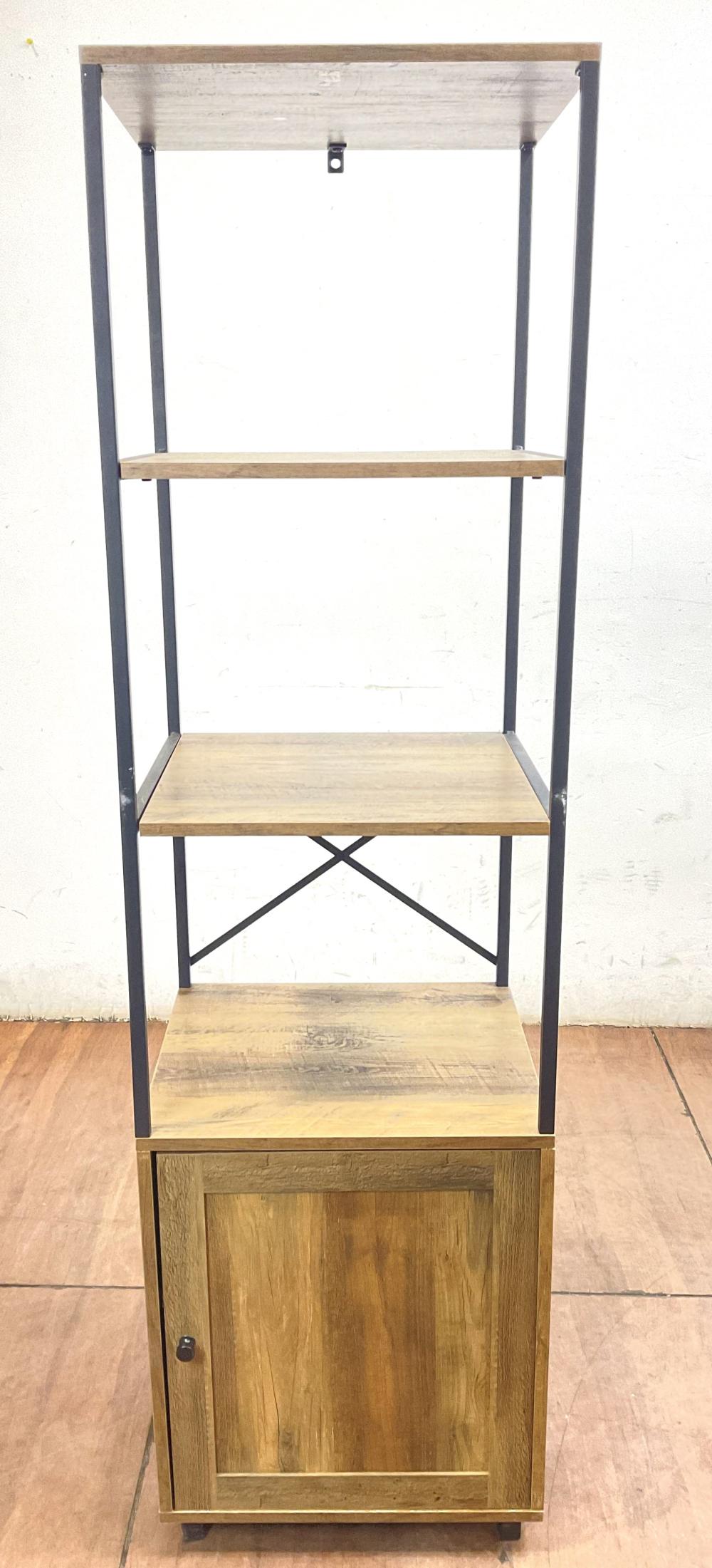 (2pc) Contemporary Etagere w/ Storage