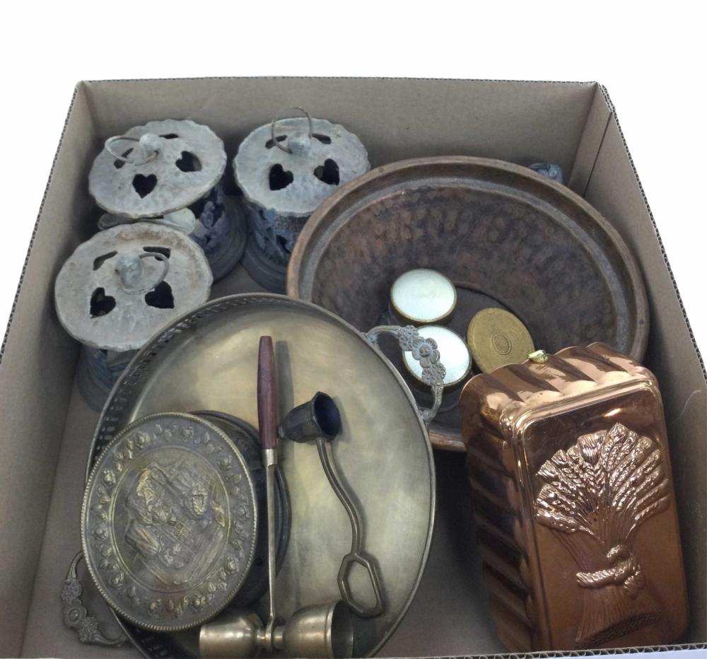 Assorted Metal Tray, Bowl, Cake Mold