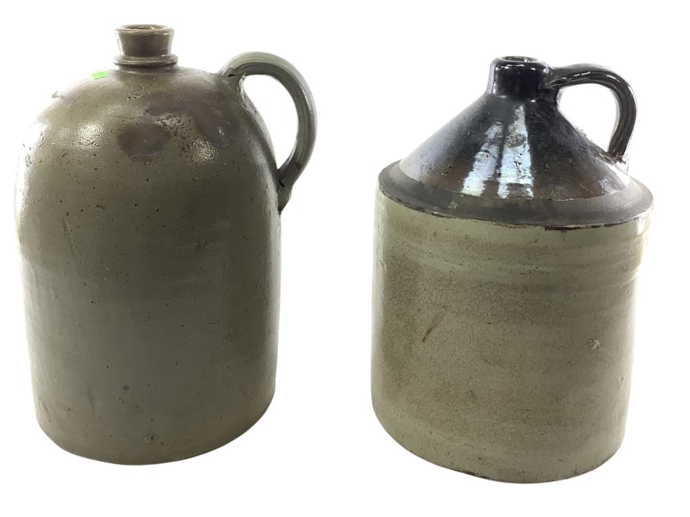 (2) Vintage Stoneware Jugs