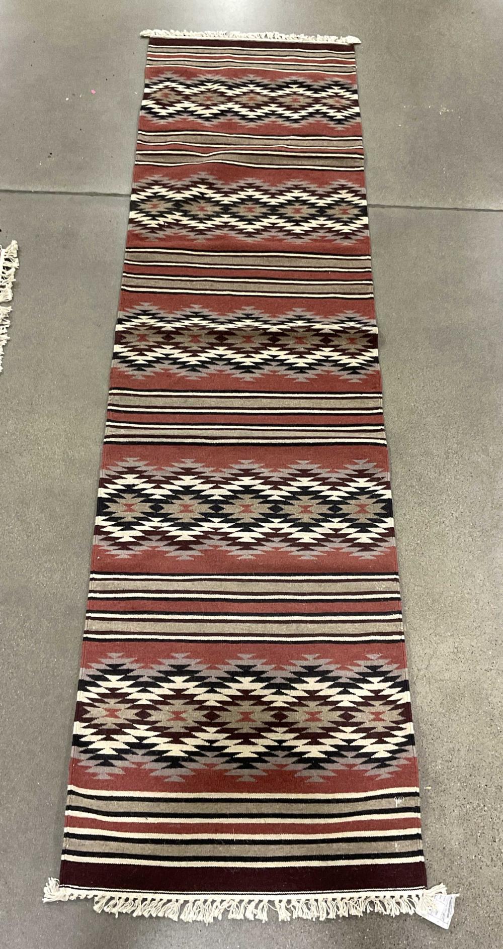 123in Pakistani Fringed Wool Runner Rug