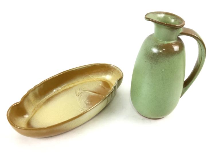 Frankoma 835 Green Pitcher ... image