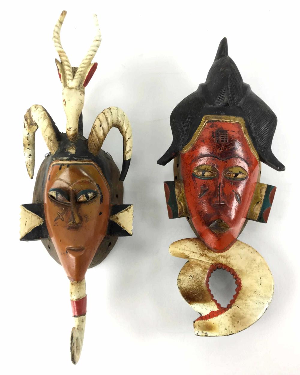 (2) African Polychrome Pain... image