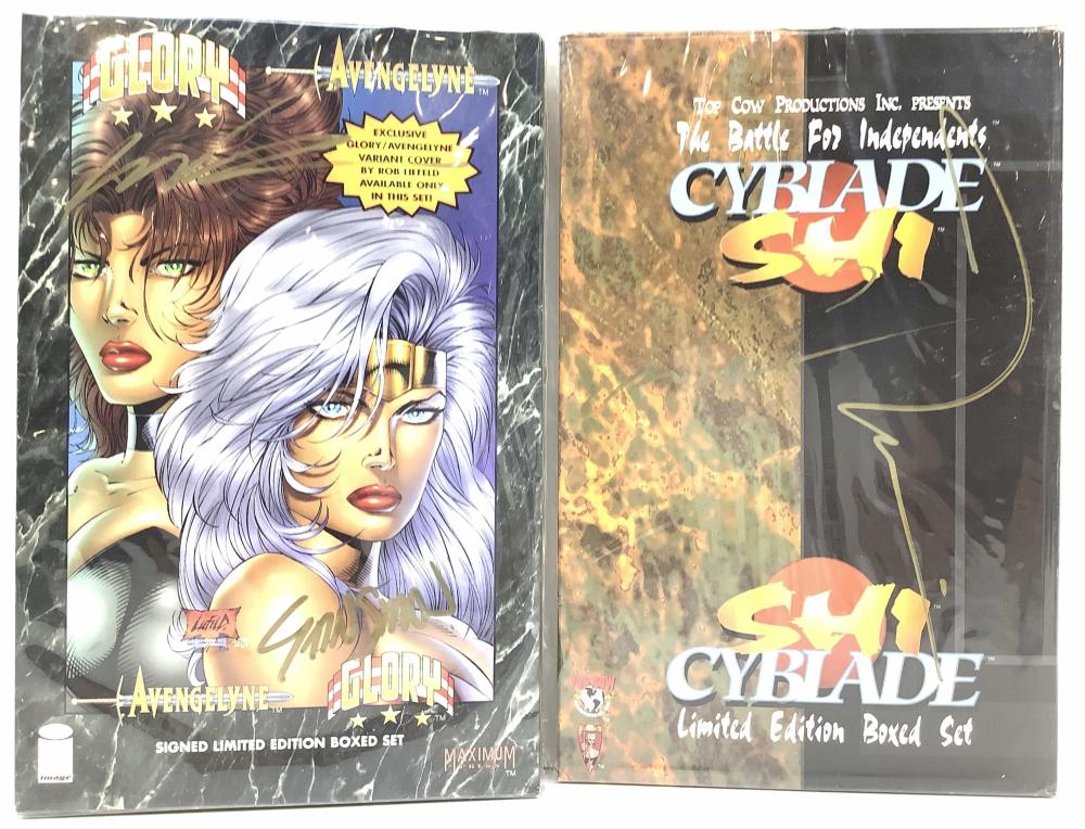 (2) Limited Edition Autographed Box Sets Cyblade