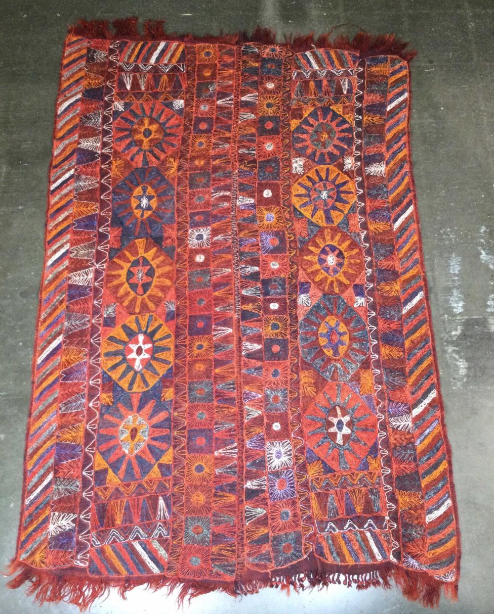97in Iraqi Ma’dan People Woven Rug