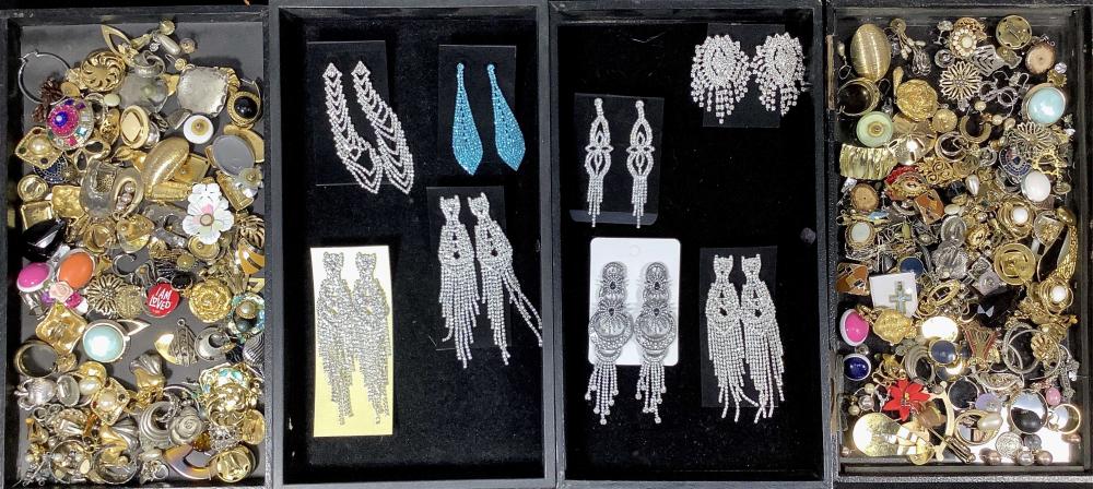Assorted Costume Jewelry, Earring, Pins
