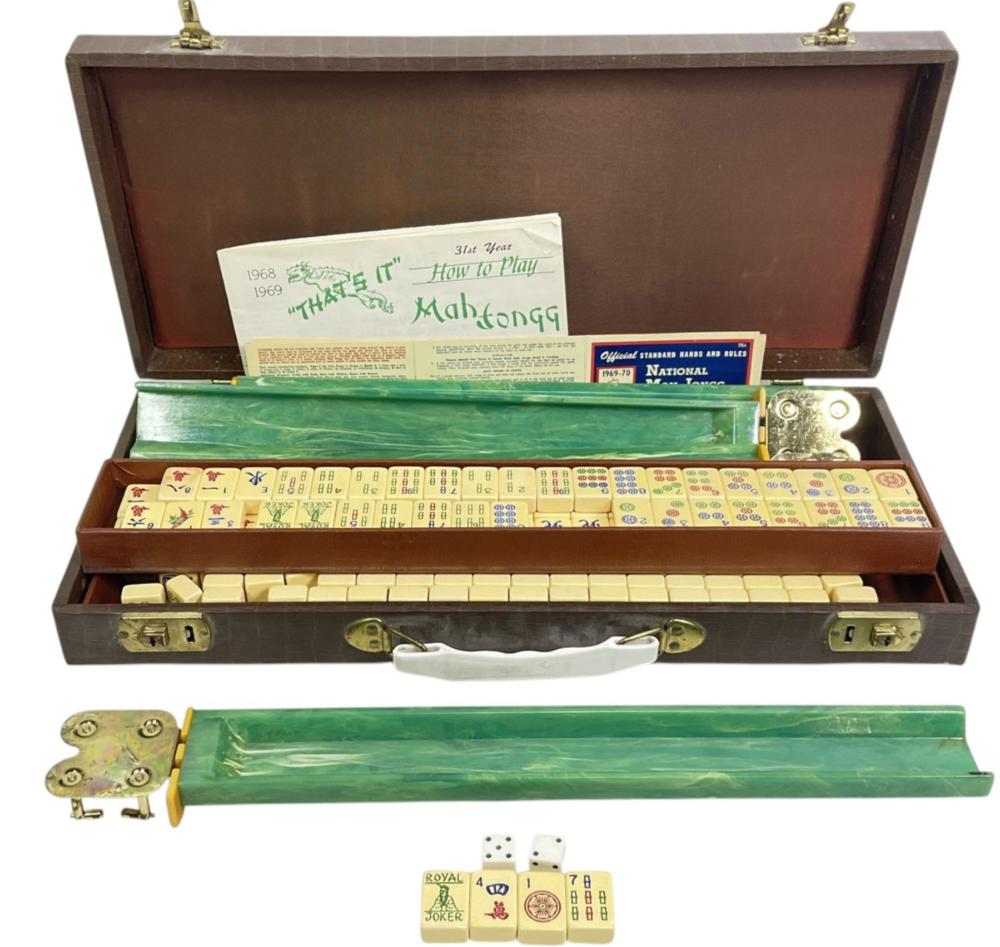 (164) Vintage National Mah-Jongg League Inc. Set