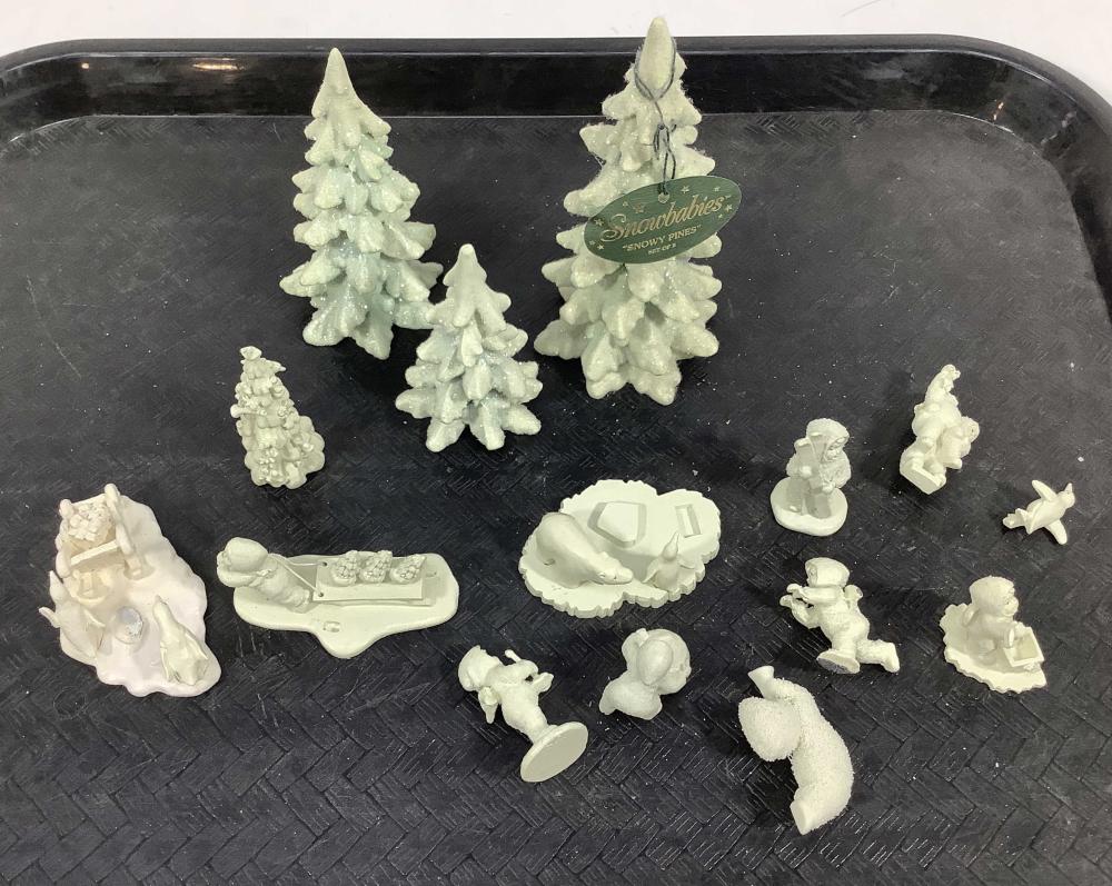 Dept 56 Snowbabies Pewter Figures, Trees
