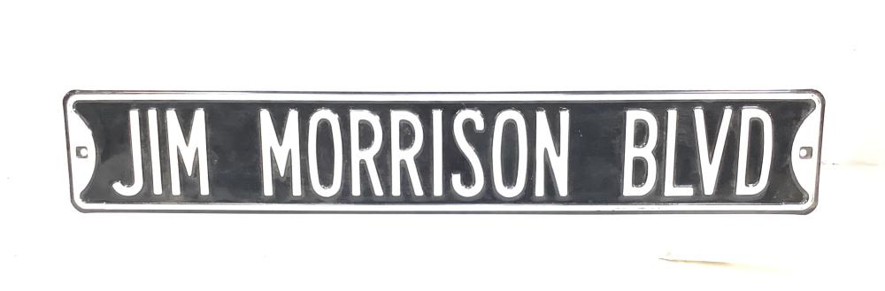 Large Jim Morrison Blvd Metal Street Sign