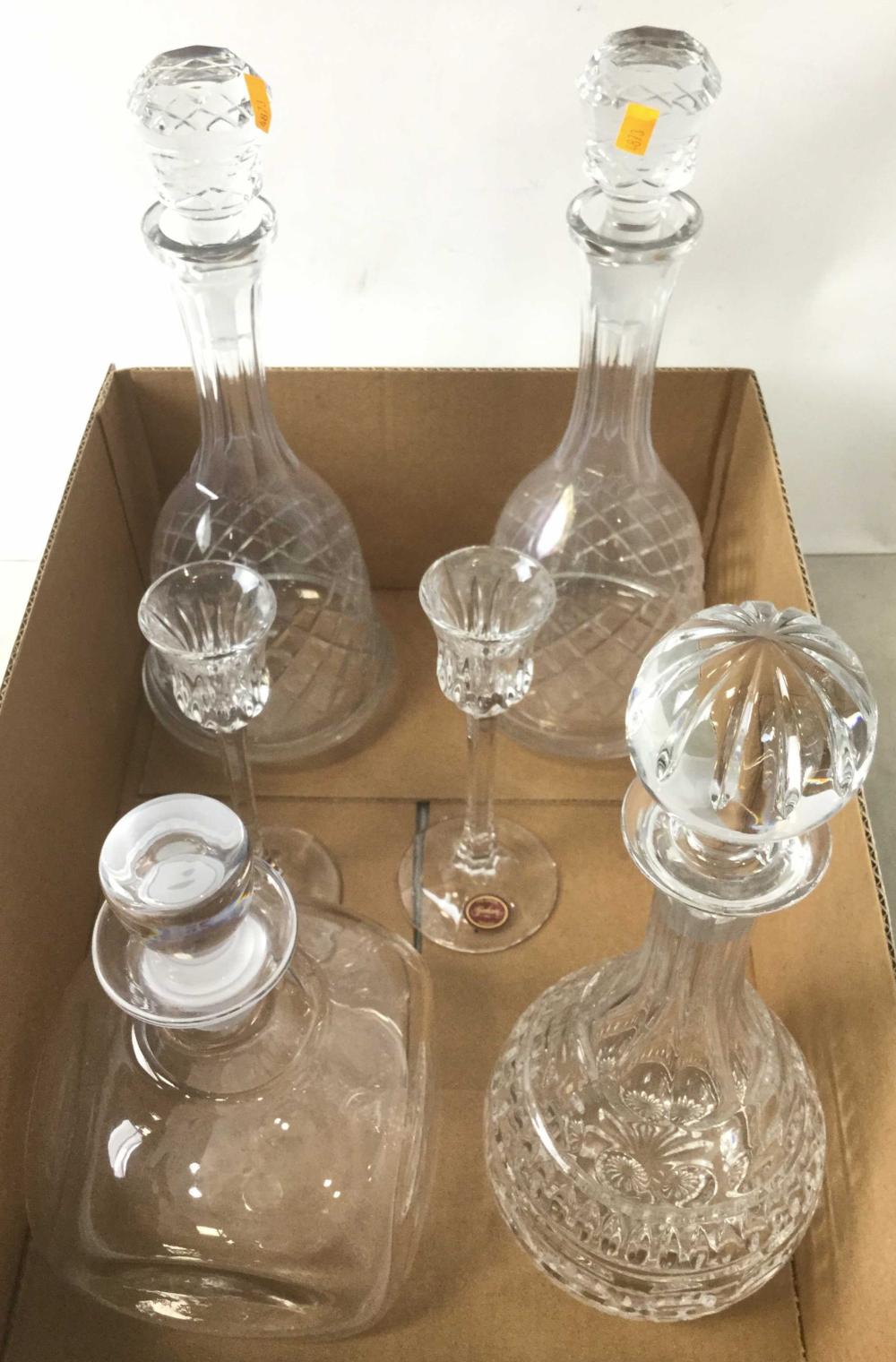 (4) Assorted Crystal & Glas... image