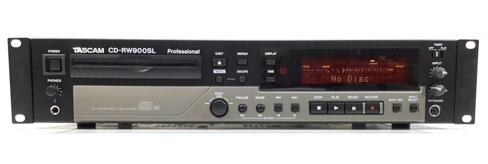 Tascam CD-RW900SL CD Rewritable Deck, Rack Mount