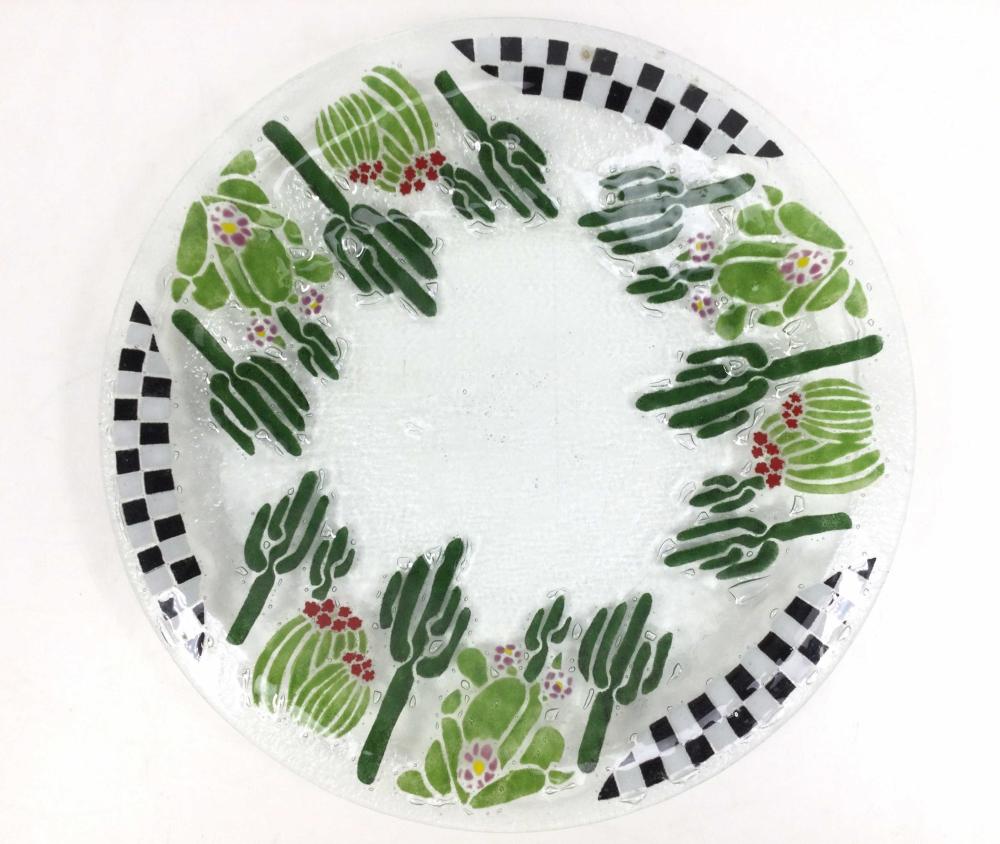 Peggy Karr Art Glass Platter