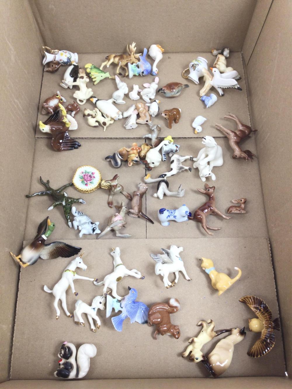 (57) Miniature Ceramic Animal Figurines